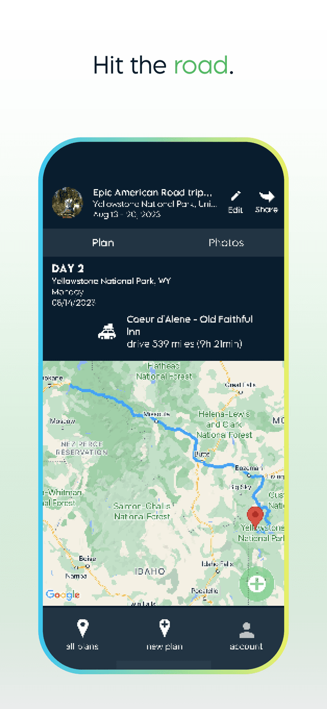 Hit the road.